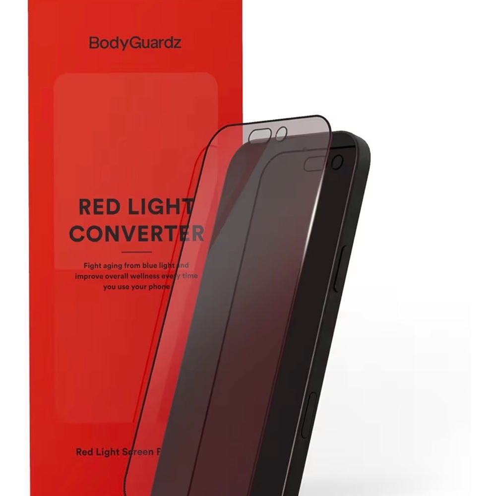 SOLD BodyGuardz Red Light Converter Screen Protector iPhone 14Plus or 13ProMax